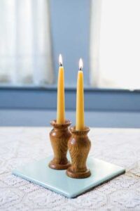 Hand-Dipped Beeswax Candles Image
